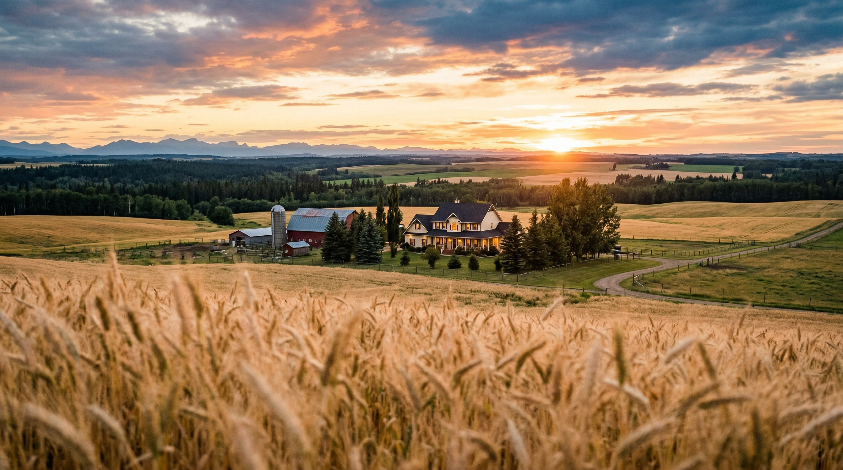 Peace Country wheat farm